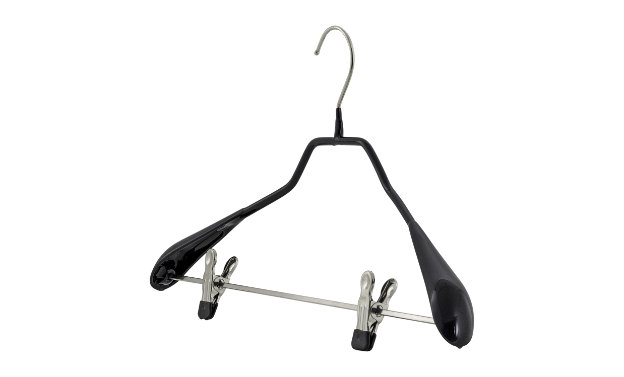10x Kleiderbügel mit Klammernsteg Bodyform LK