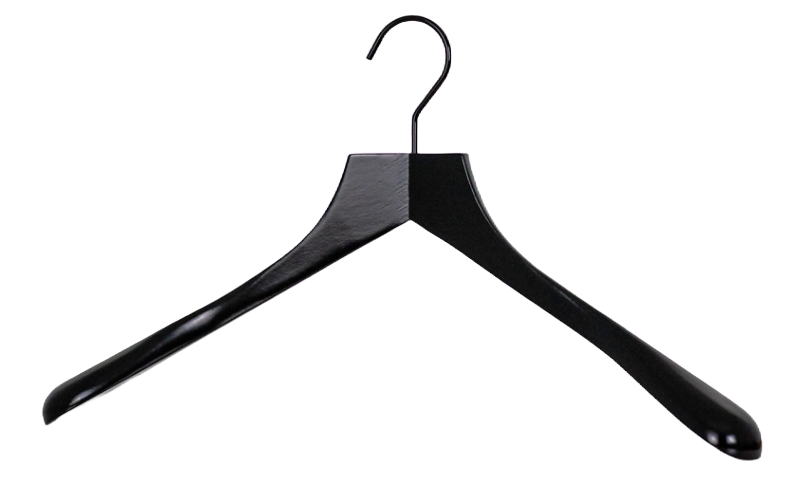 Garderobenbügel mit Schulterverbreiterung Profi All Black