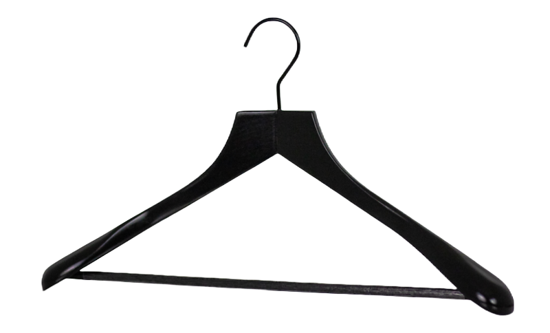 Kleiderbügel mit Schulterverbreiterung und Riffelschlauch Profi SV RFS All Black