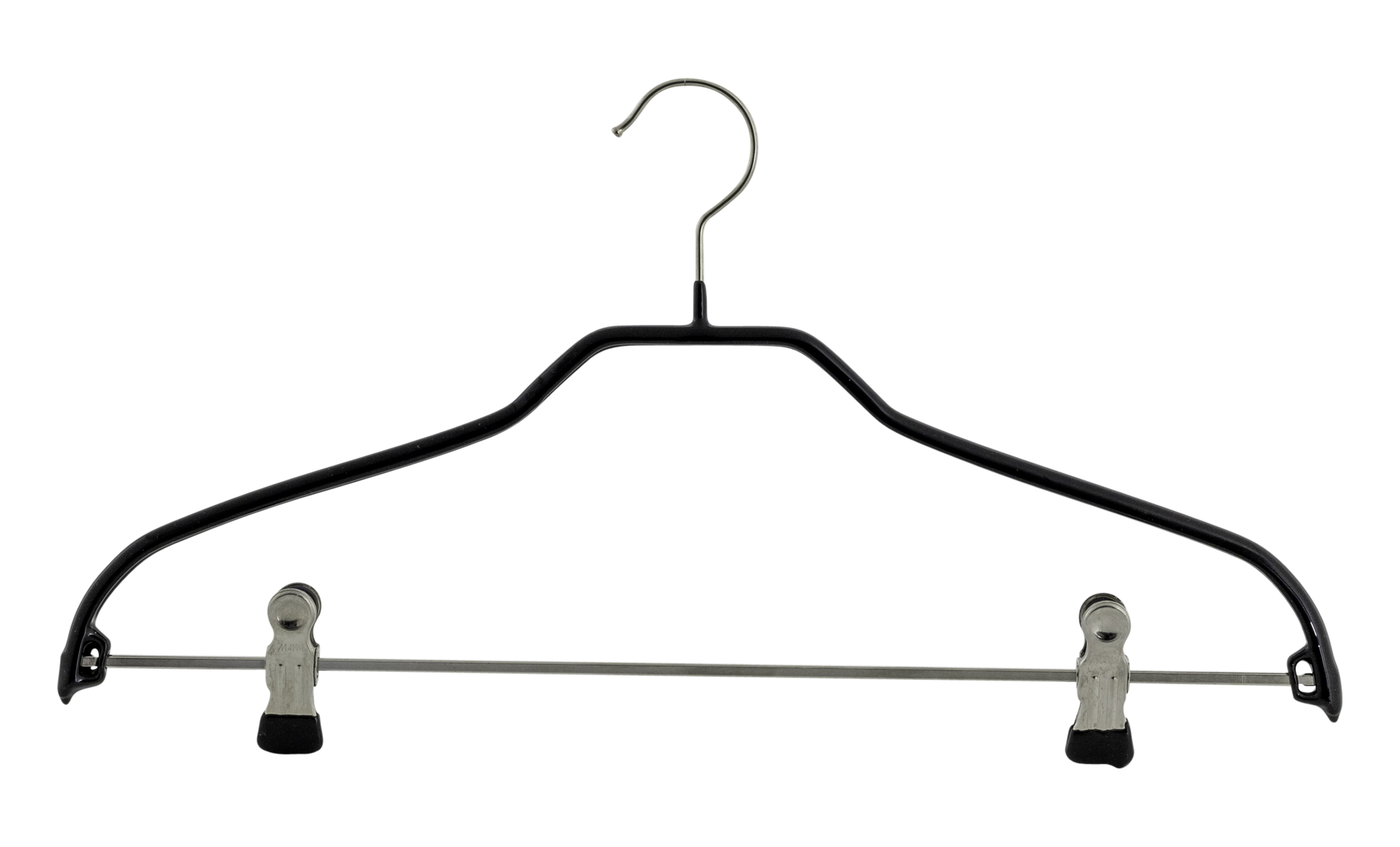 10x Kleiderbügel mit Klammern Silhouette FK