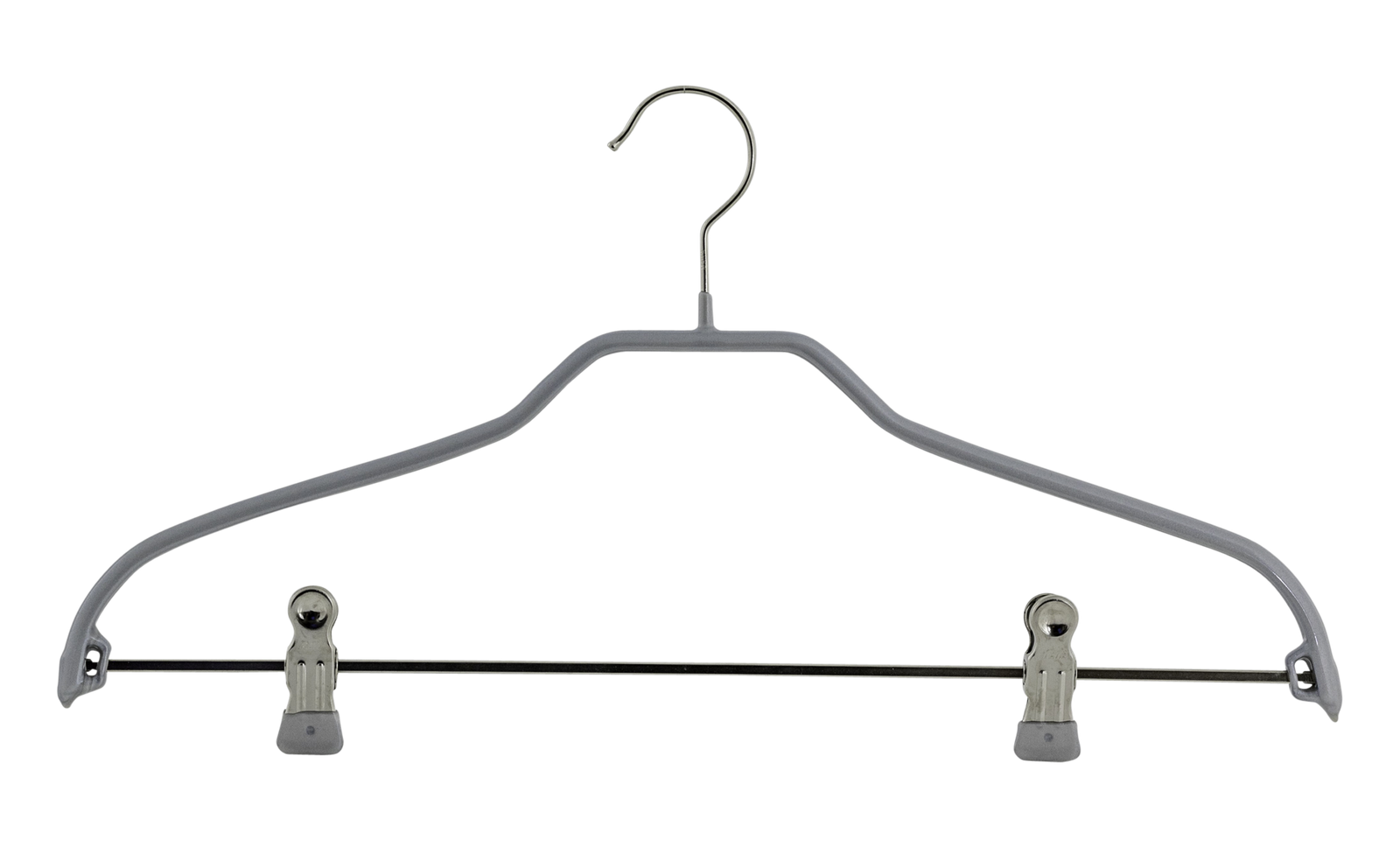 10x Kleiderbügel mit Klammern Silhouette FK