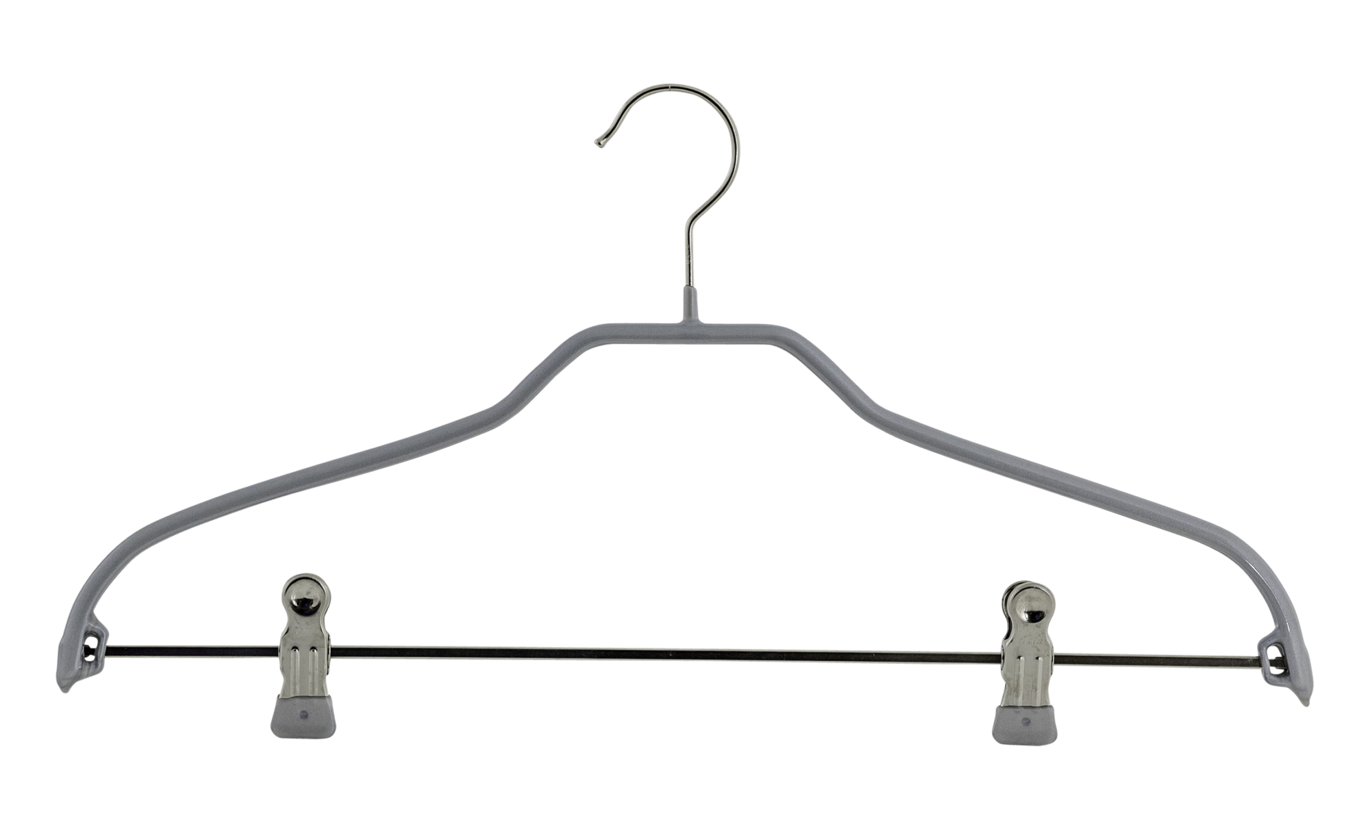 10x Kleiderbügel mit Klammern Silhouette FK