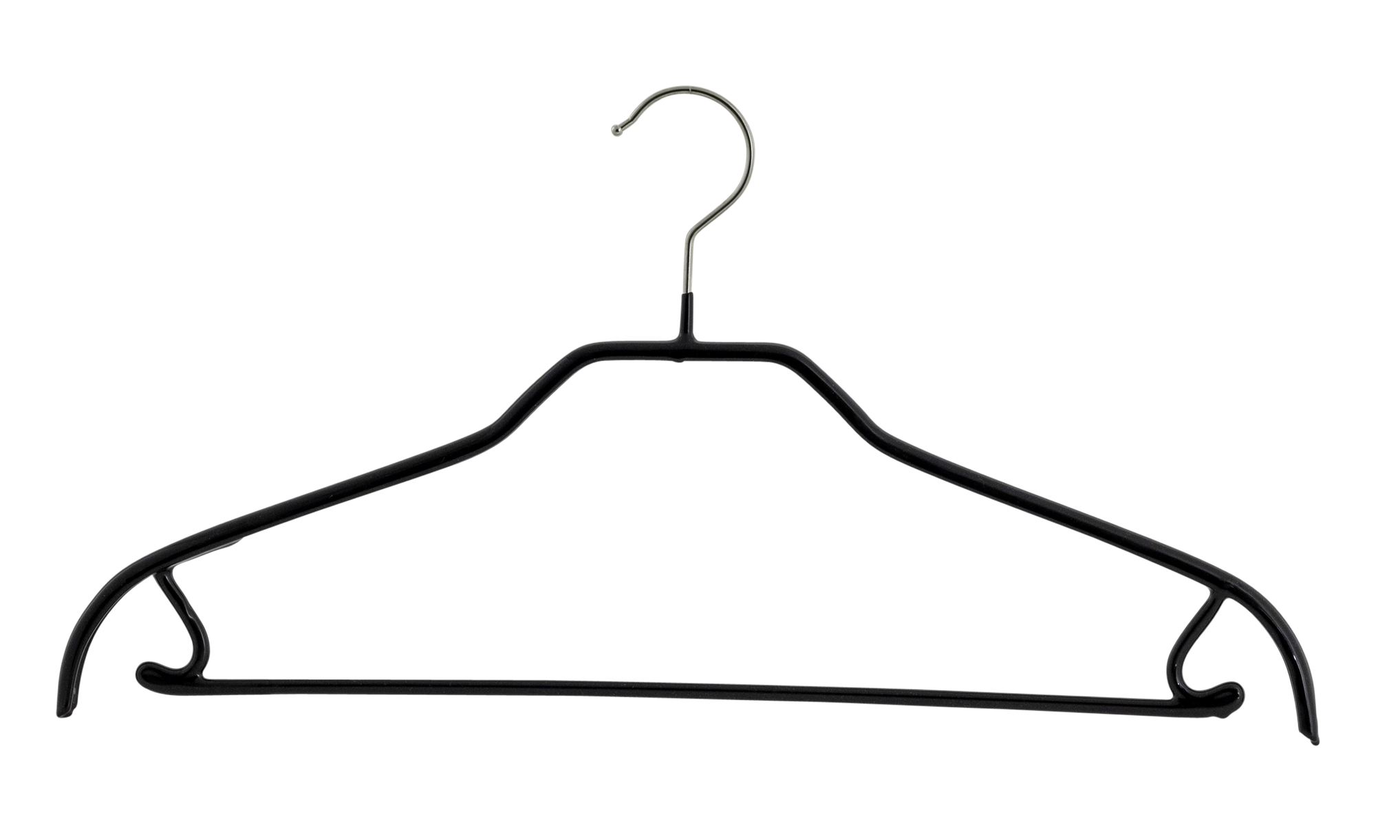 10x Kleiderbügel mit Rockhaken Silhouette FRS