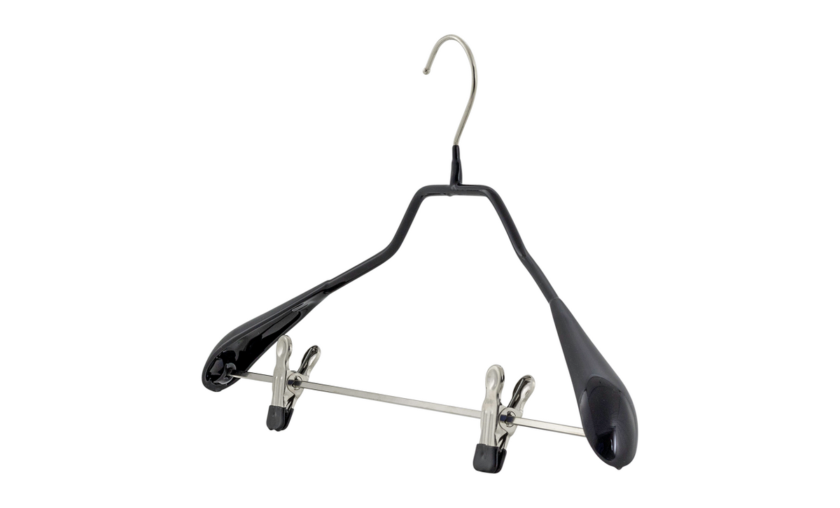 10x Kleiderbügel mit Klammernsteg Bodyform LK