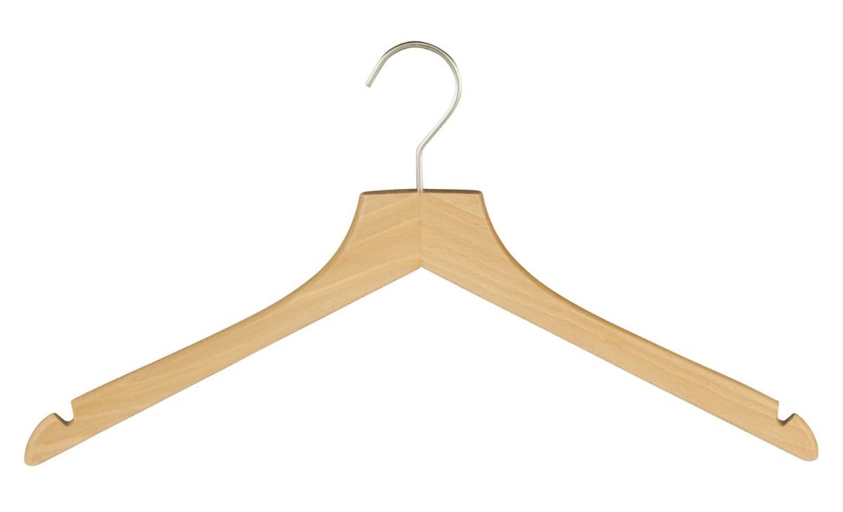 Holzkleiderbügel mit Rockeinkerbung Profi RE - MAWA Kleiderbügel Webshop